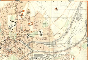 Carte de Mondeville. Plan Guide BLAY 1/10 000e (1961)