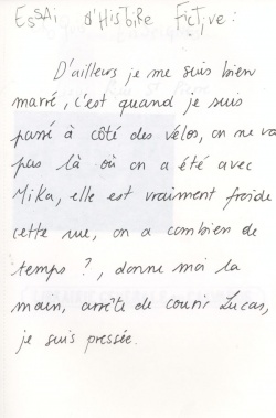 Extrait de l'histoire fictive